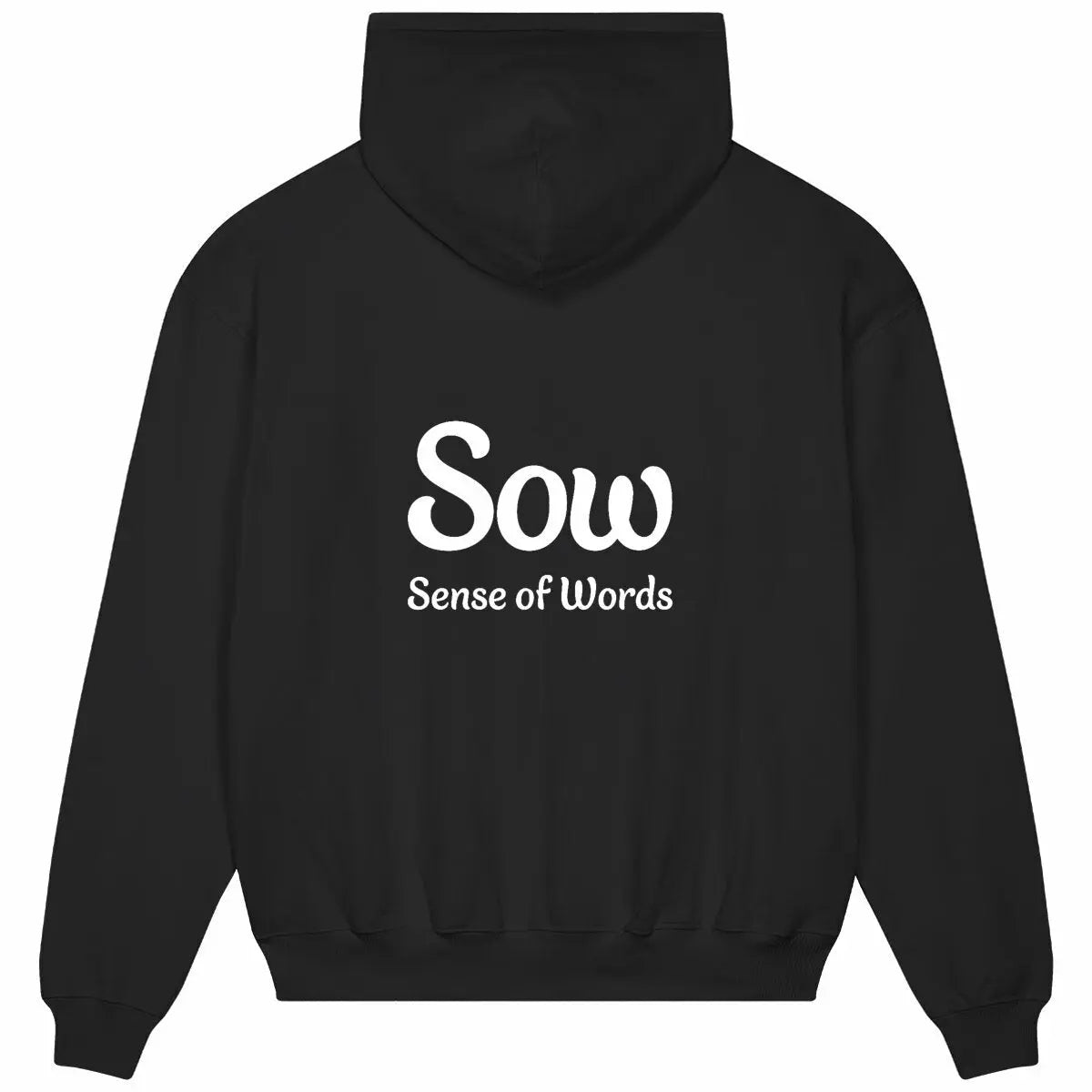 Sweatshirt Oversized dos noir - Sense of Words