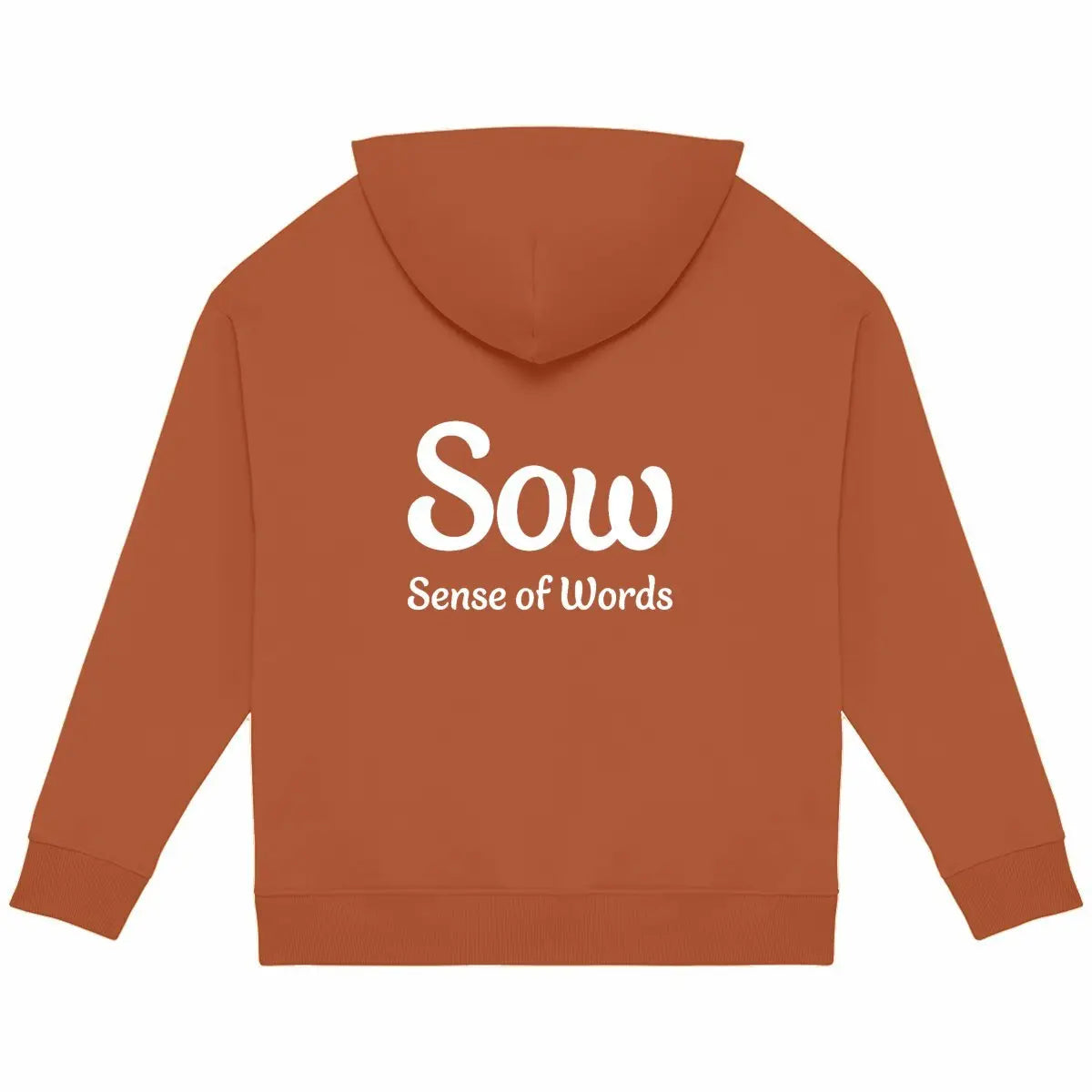 Sweatshirt Oversized dos orange - Sense of Words