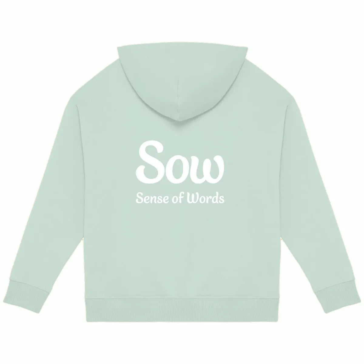 Sweatshirt Oversized dos vert - Sense of Words