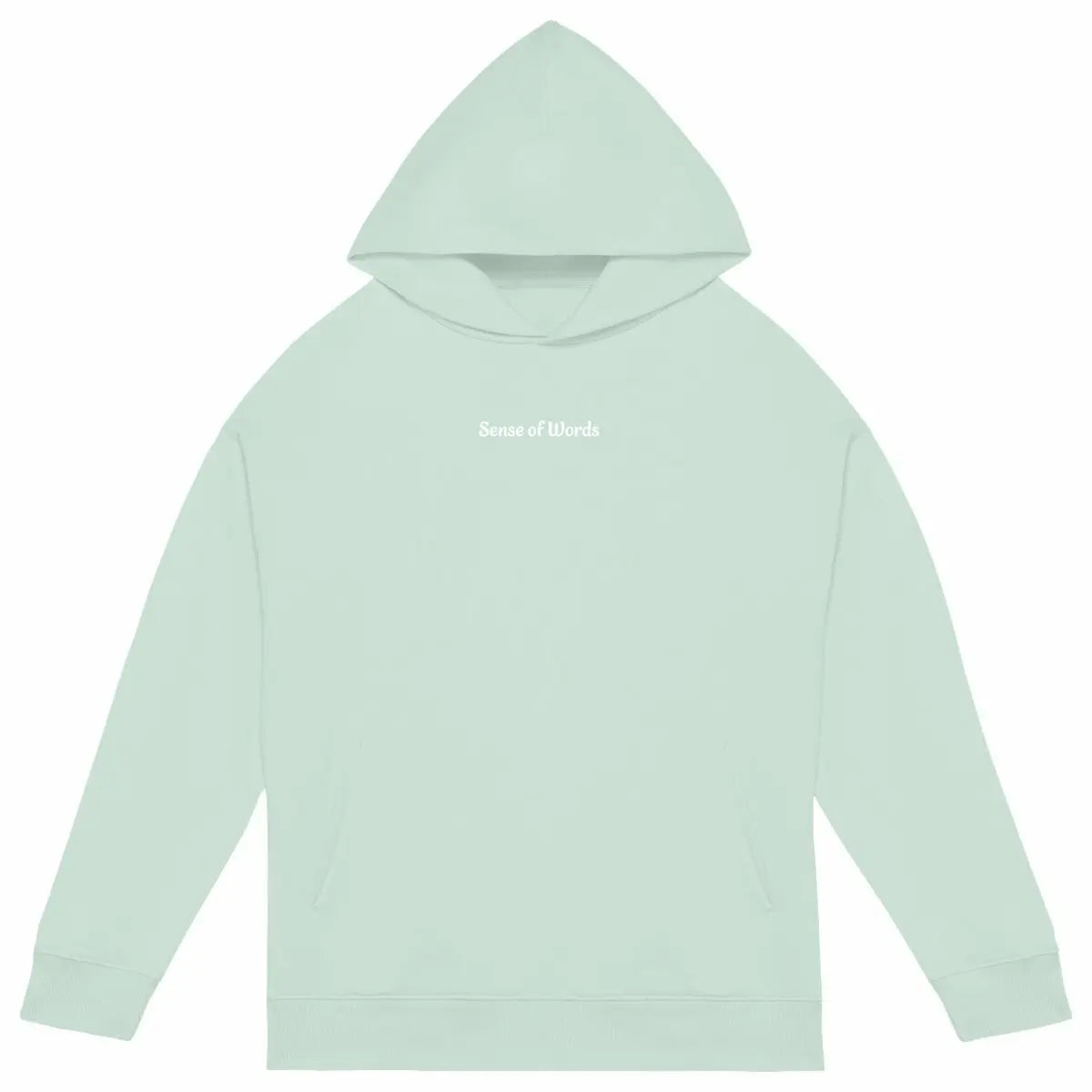 Sweatshirt Oversized face vert - Sense of Words